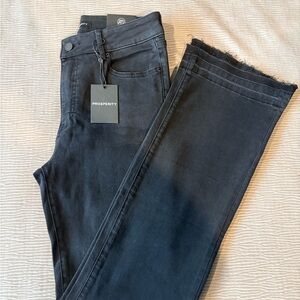 Prosperity Women's Dark Gray Straight Leg Jeans